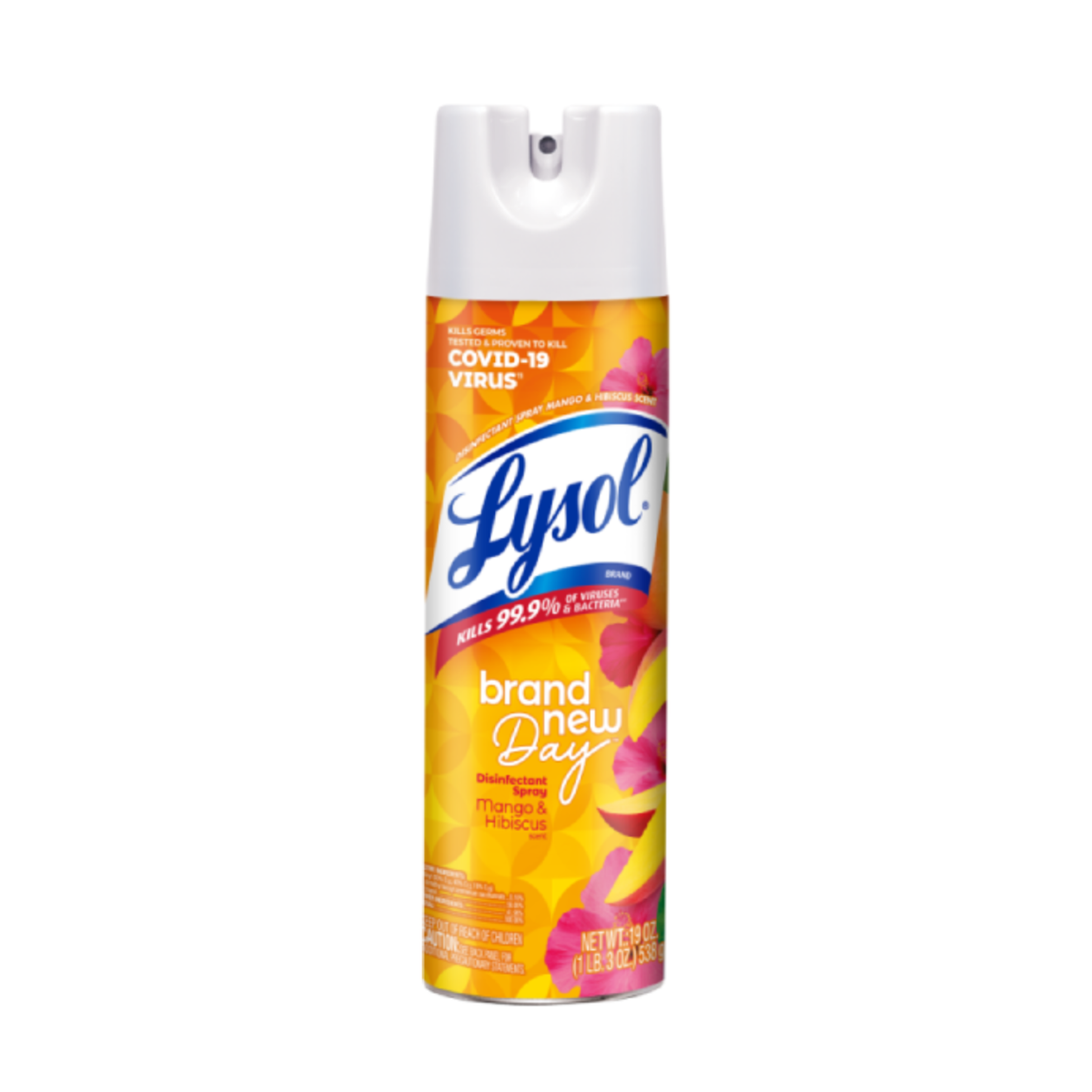 Lysol Disinfectant Spray, Mango and Hibiscus 538g