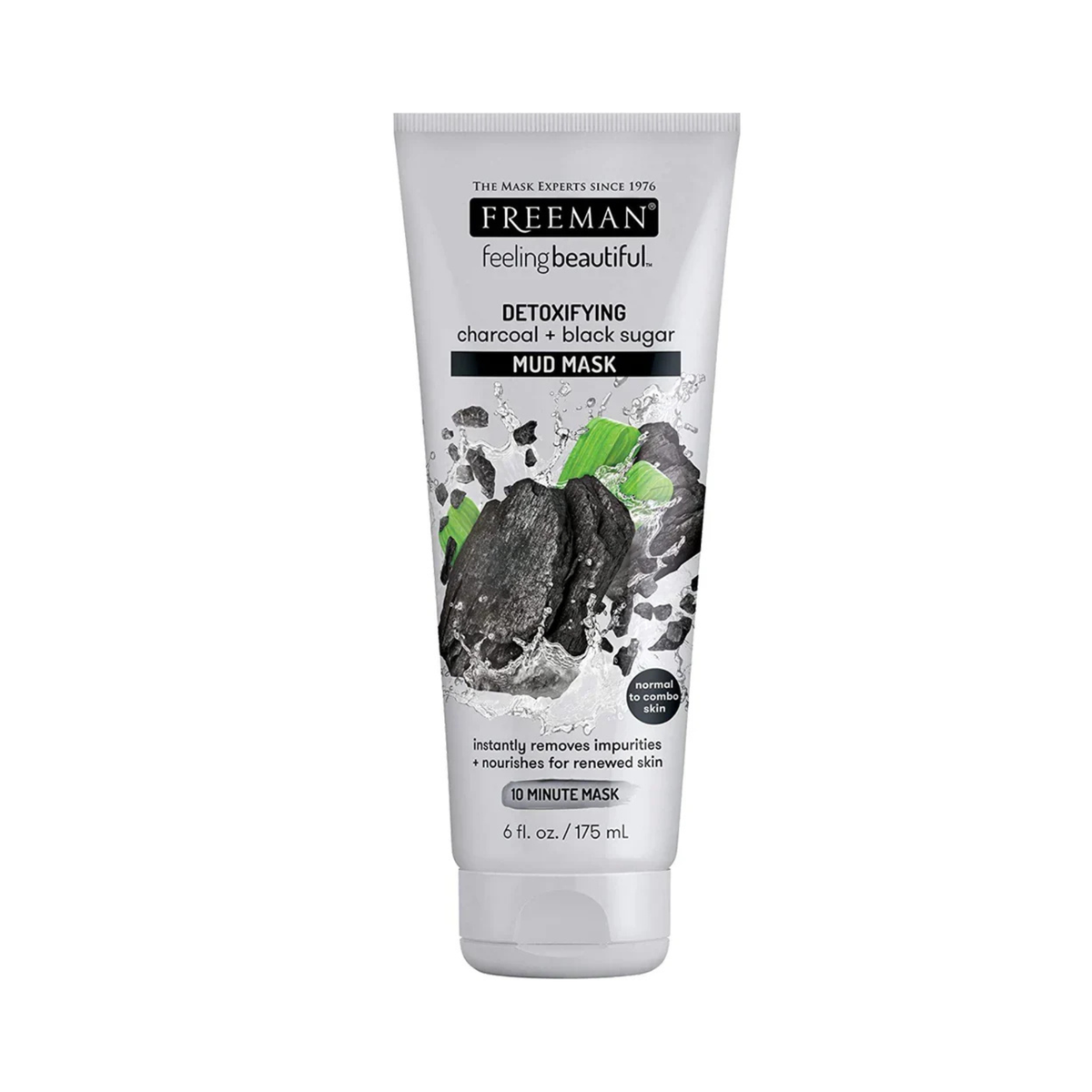 Freeman Mud Mask Charcoal Black Sugar 175ml