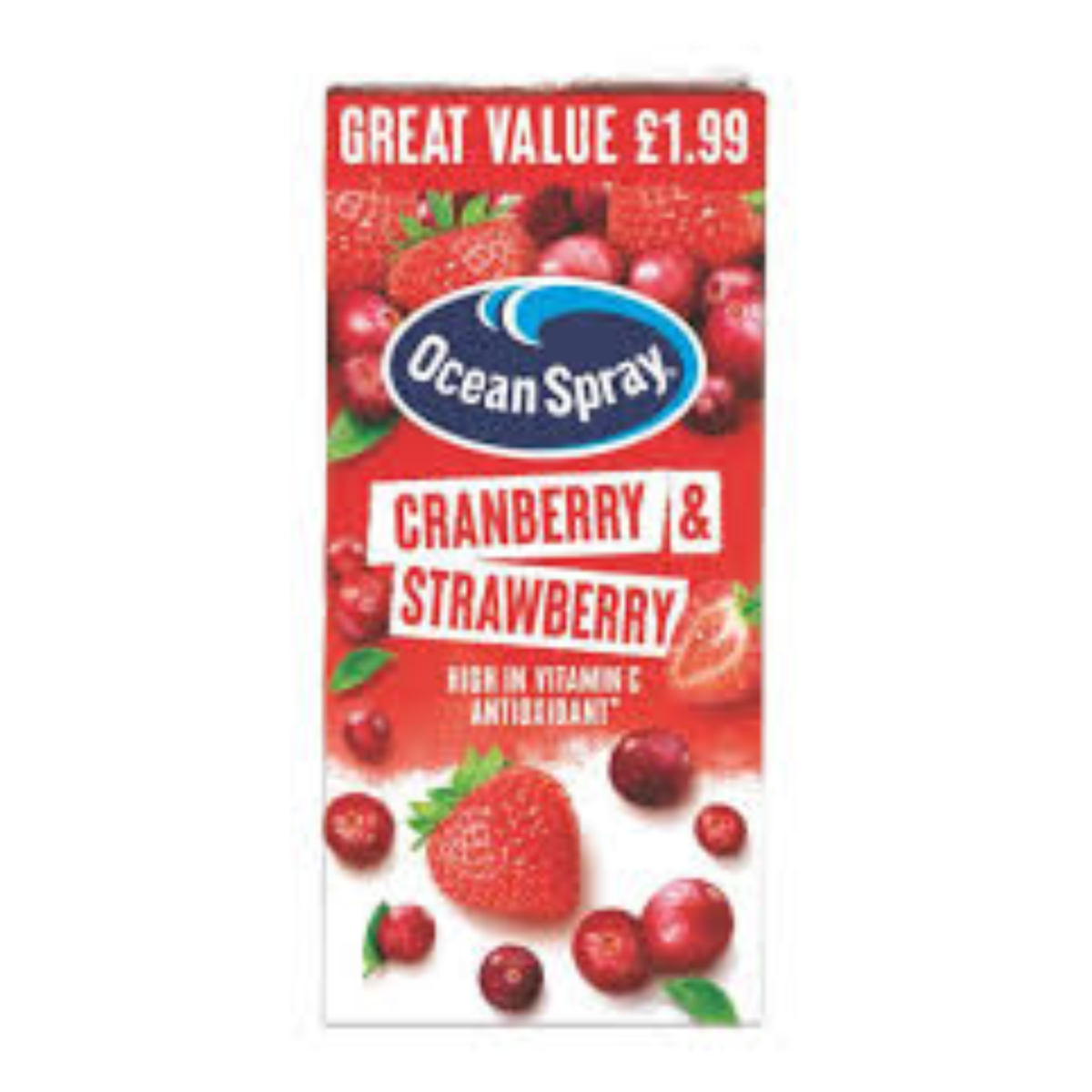Ocean Spray Cranberry & Strawberry Juice 1ltre