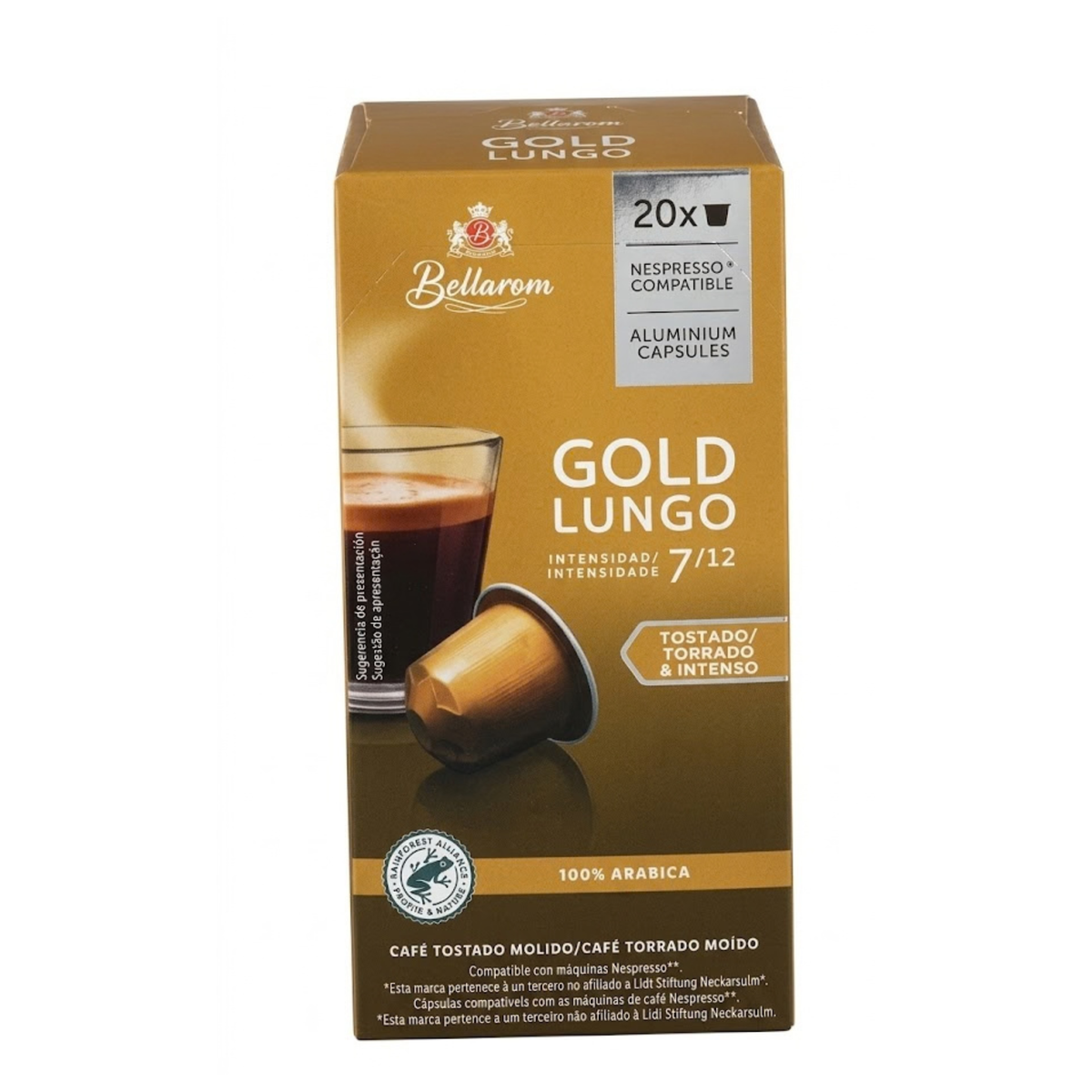 Bellarom Coffee Pods Gold Lungo 20 x 5.7g
