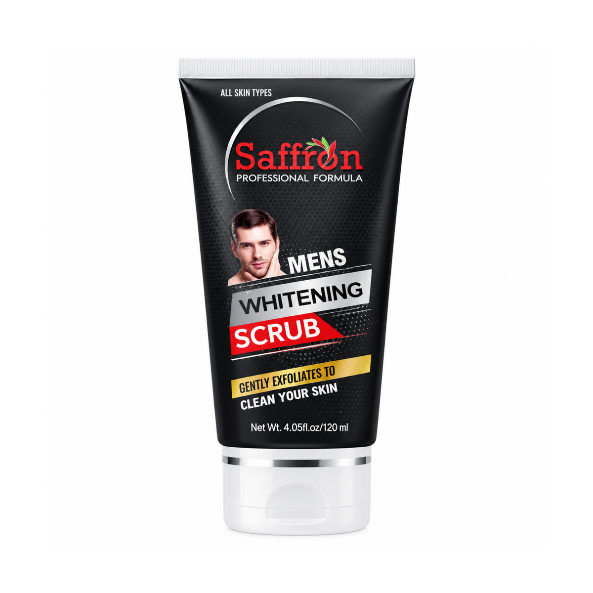 Saffron Mens Whitening Scrub 120g