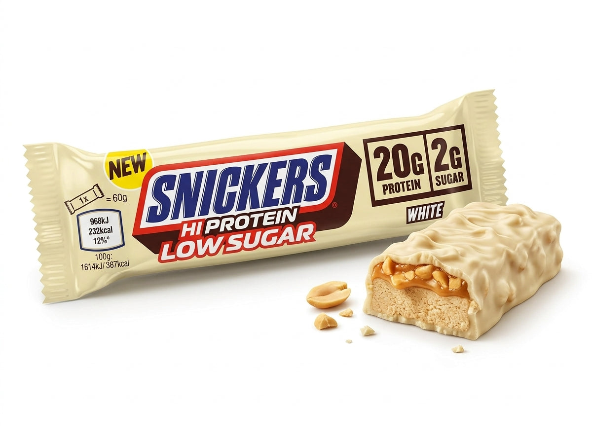 Snickers Hi Protein White Chocolate Low Sugar Bar 57g