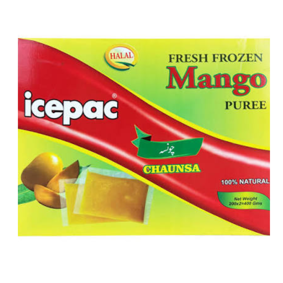 Icepac Mango Puree Chaunsa 400g