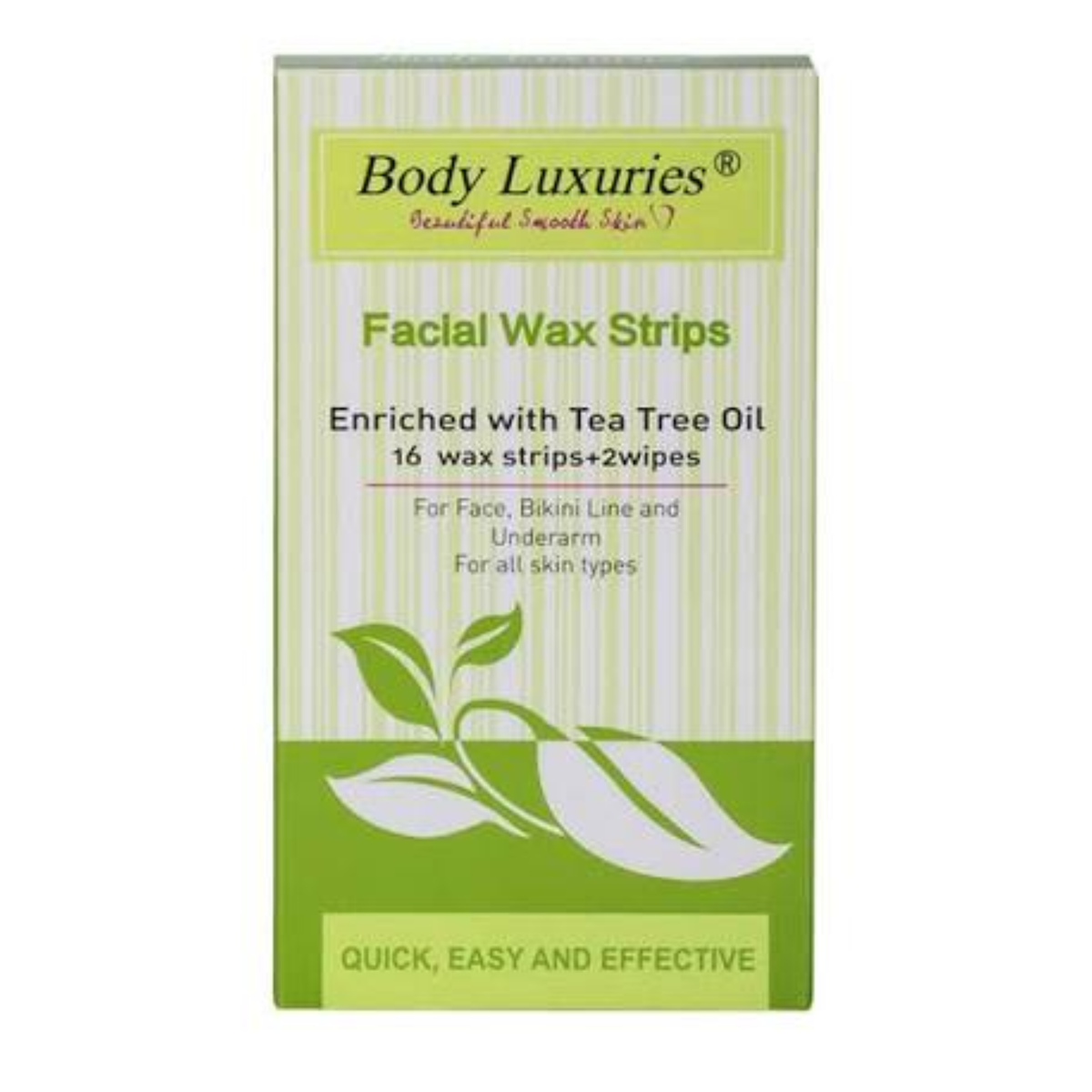Body Luxuries body wax strip tea tree oil
