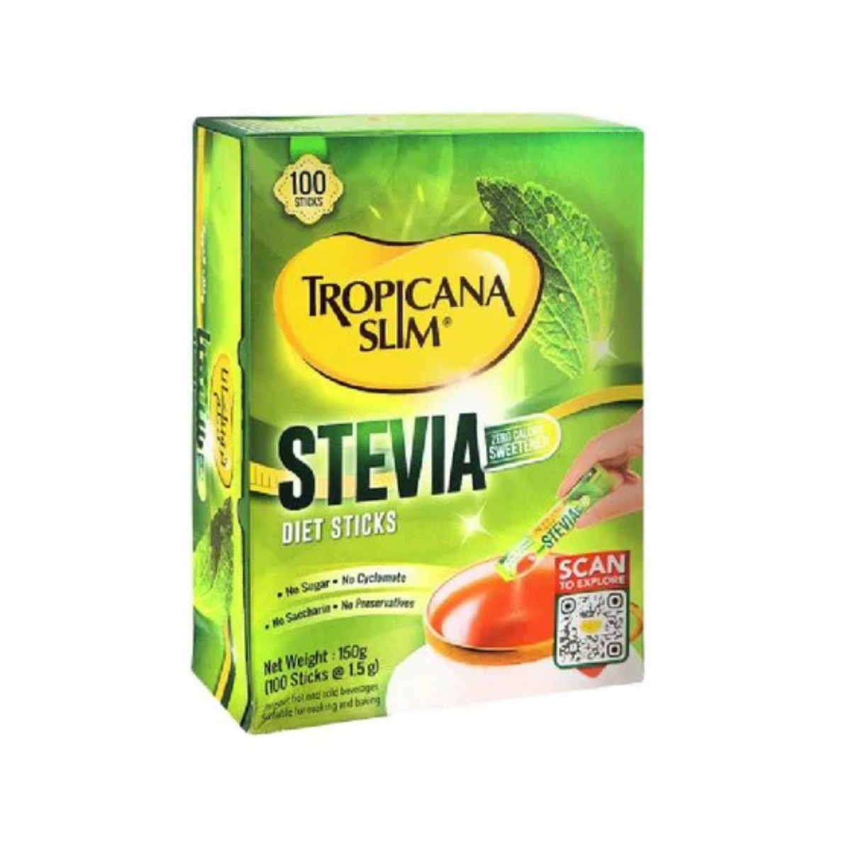 Tropicana Slim Stevia Diet Stick 100 Sachet