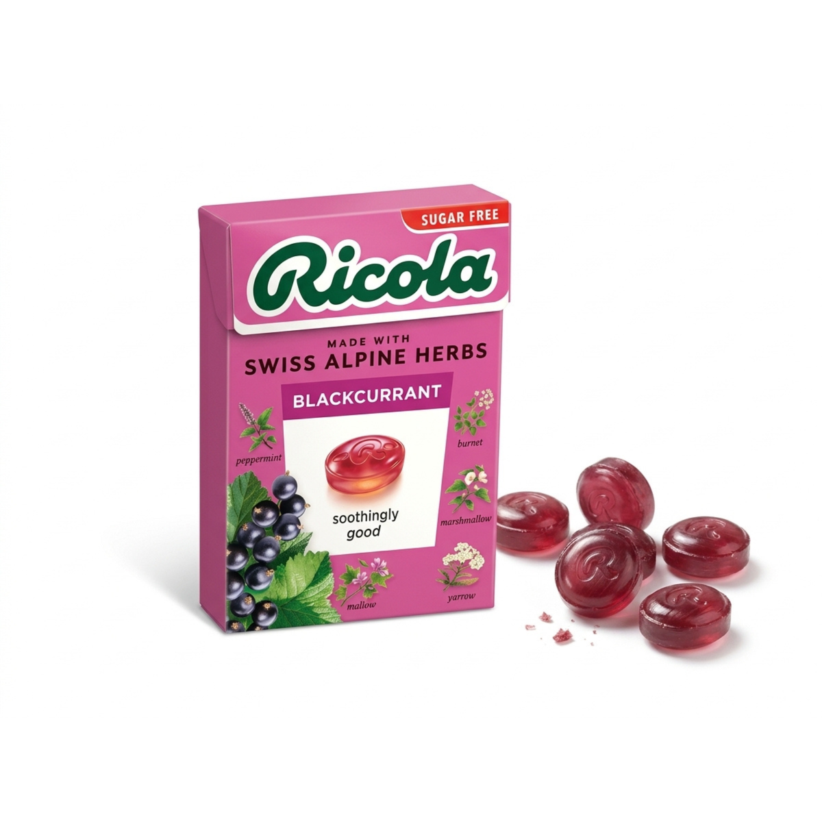 Ricola Swiss Black Currant Mints 10s 45g