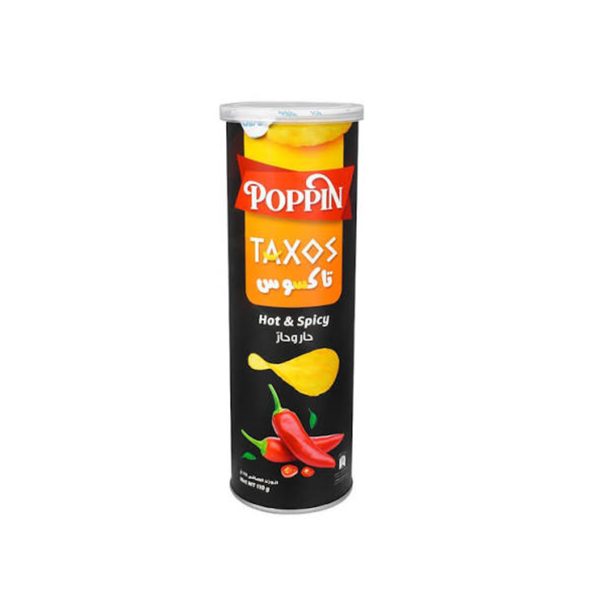 POPPIN CHIPS TAXOS Hot Spicy 110 GM
