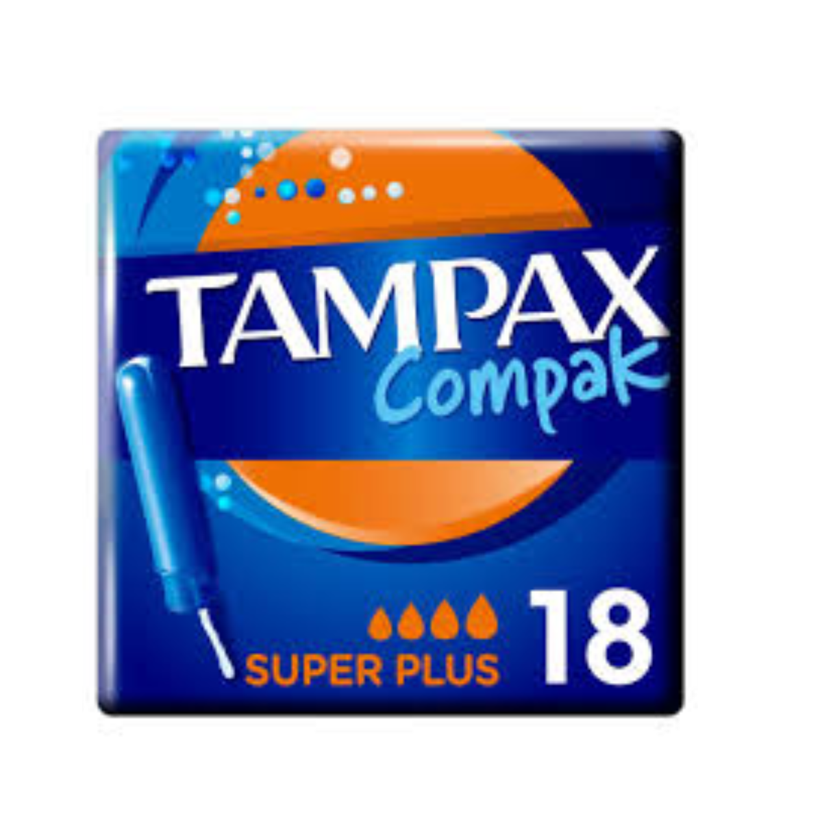 Tampax Compak Super Plus Applicator 18 Tampons