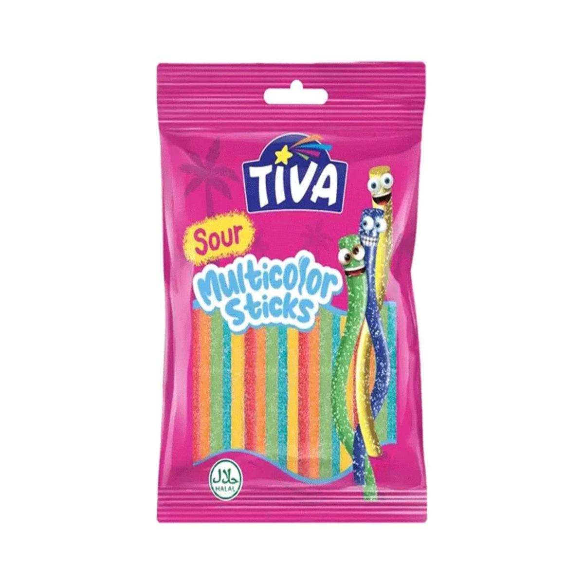 Tiva Sour Multicolour Sticks 80g
