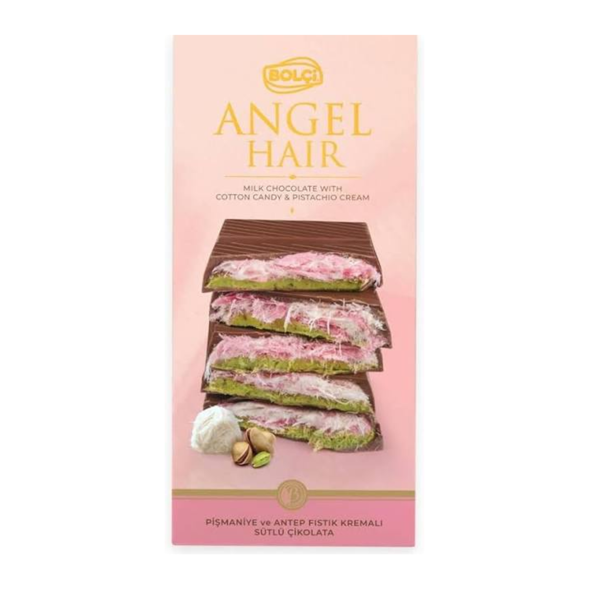 Bolci Angel Hair Cotton Pistachio Cream Chocolate 80g