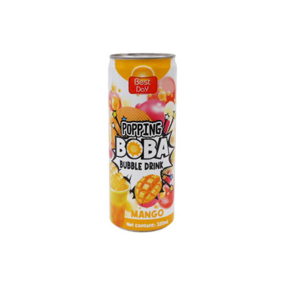 Best Day Popping BoBa Bubble Drink Mango 320ml
