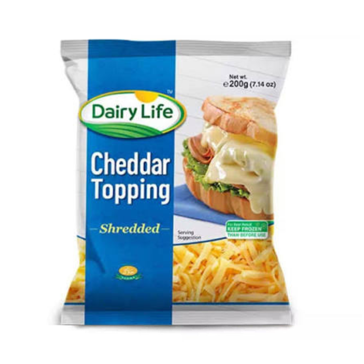 Dairy Life Cheddar Topping Shredded 200g