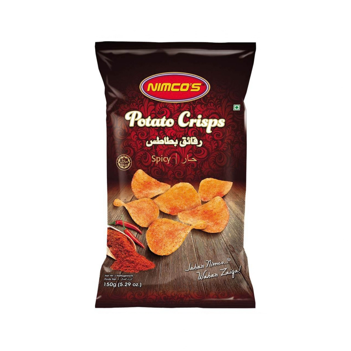 Nimcos Potato Crisps Spicy 150g