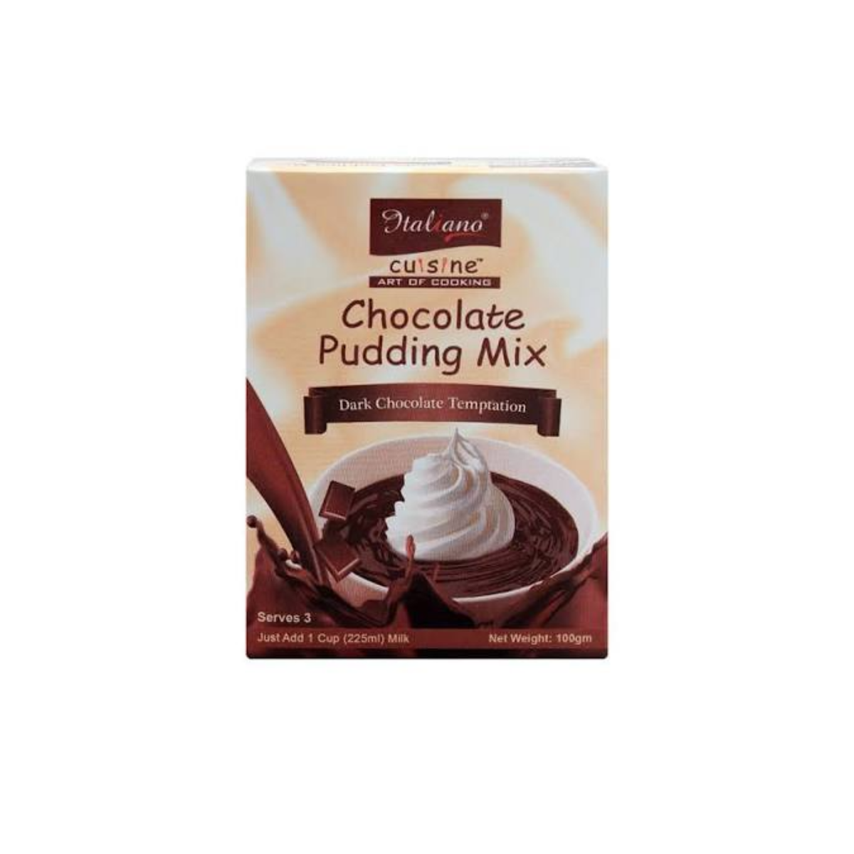 italiano choclate pudding mix dark choclate 100gm