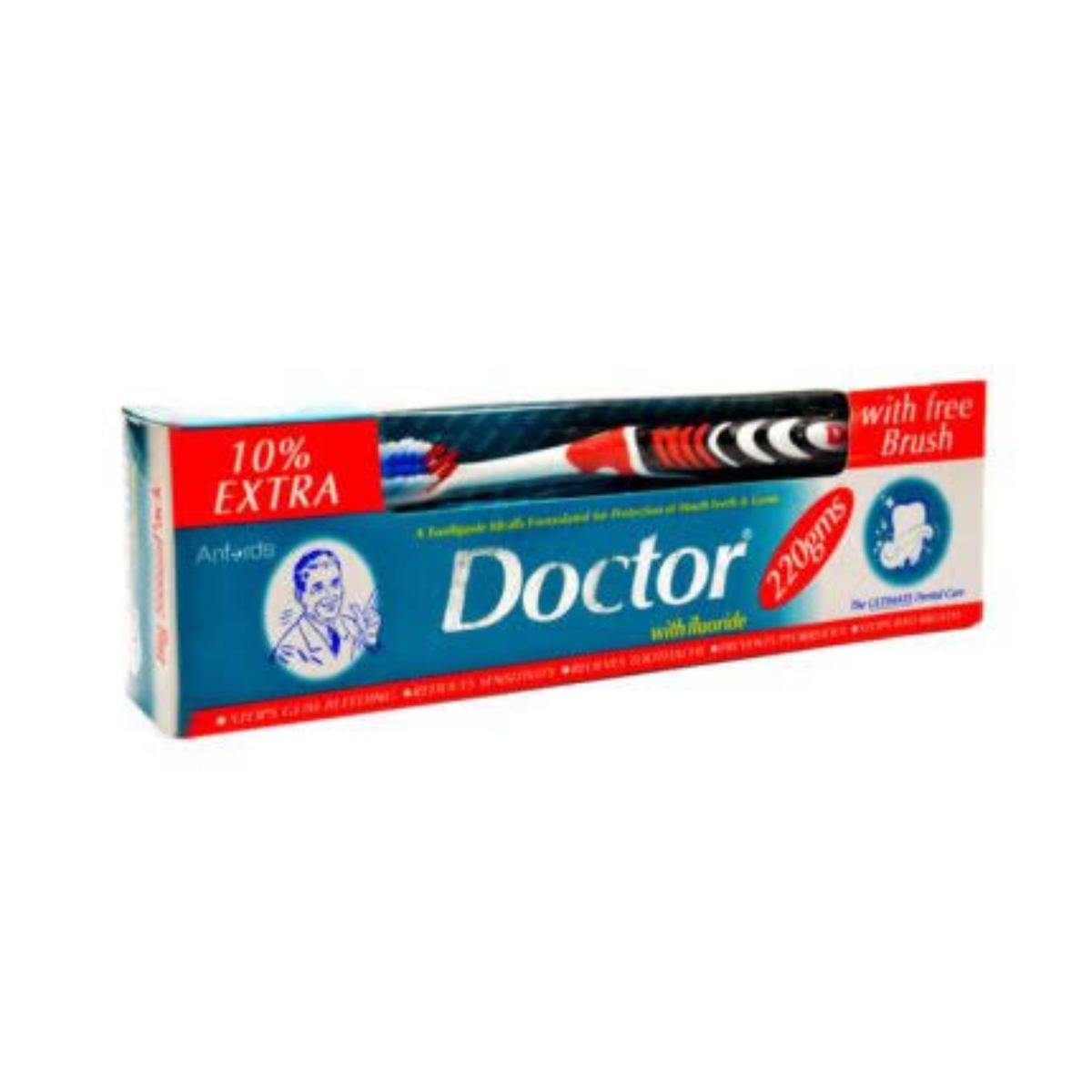 Doctor Toothpaste With Fluoride 220g Double Saver