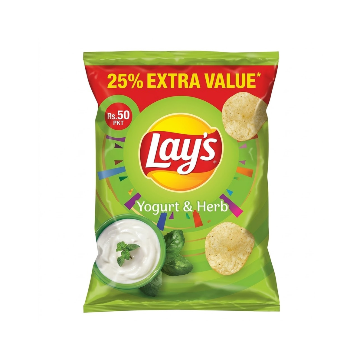 Lays Yogurt Herb Chips 34.4g