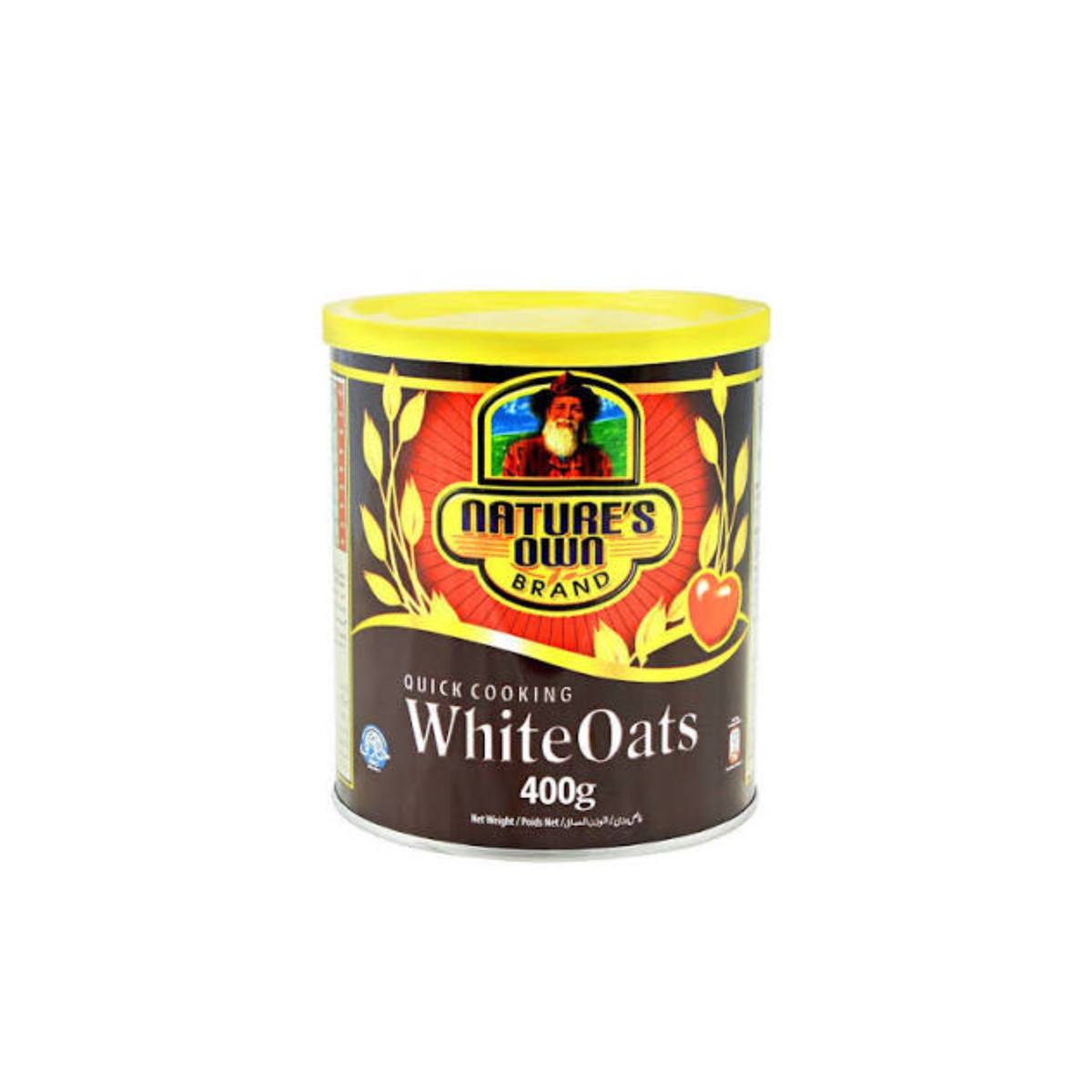 Naturs Quick Cooking White Oats (Tin) 400g