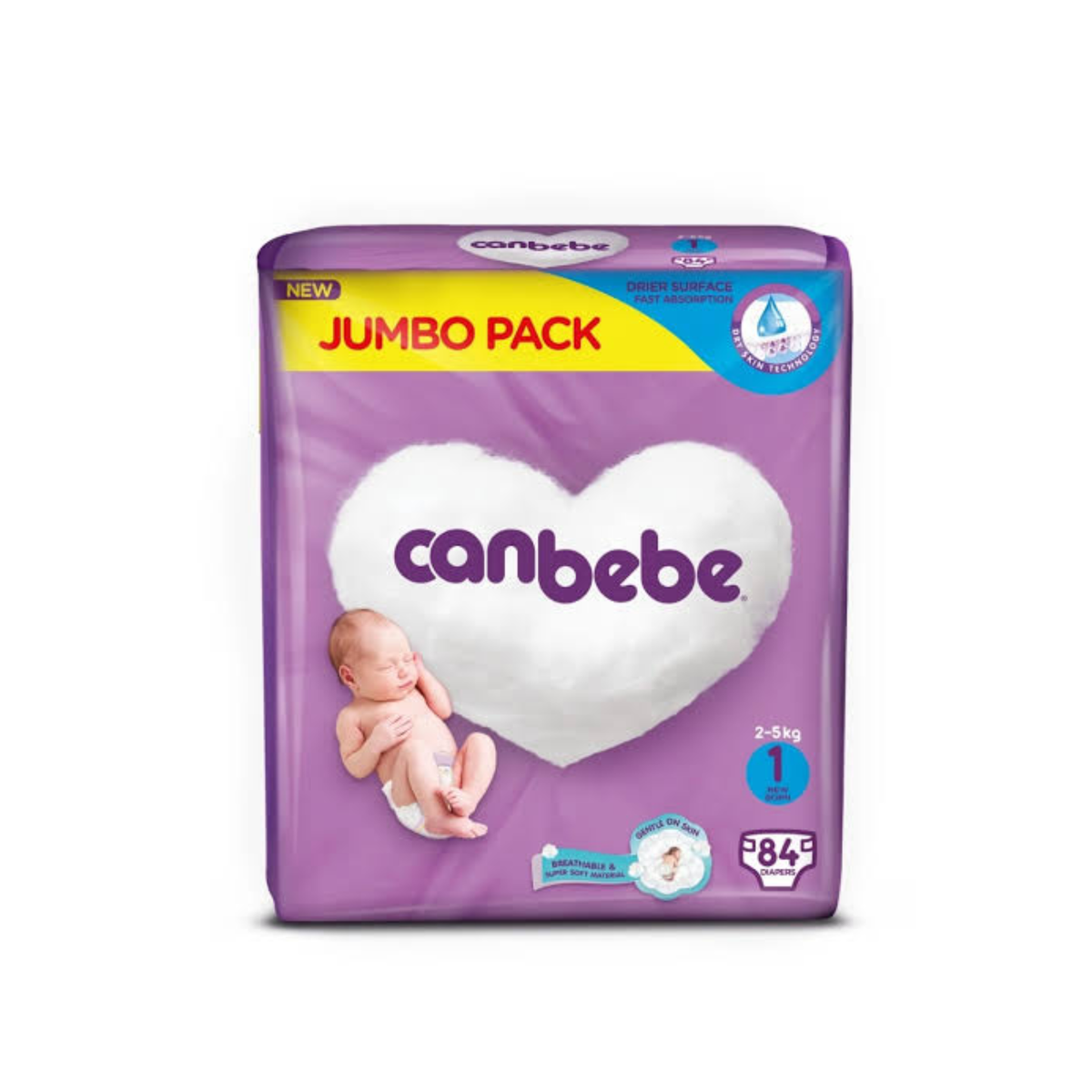 Canbebe CD Jumbo NewBorn 84x4