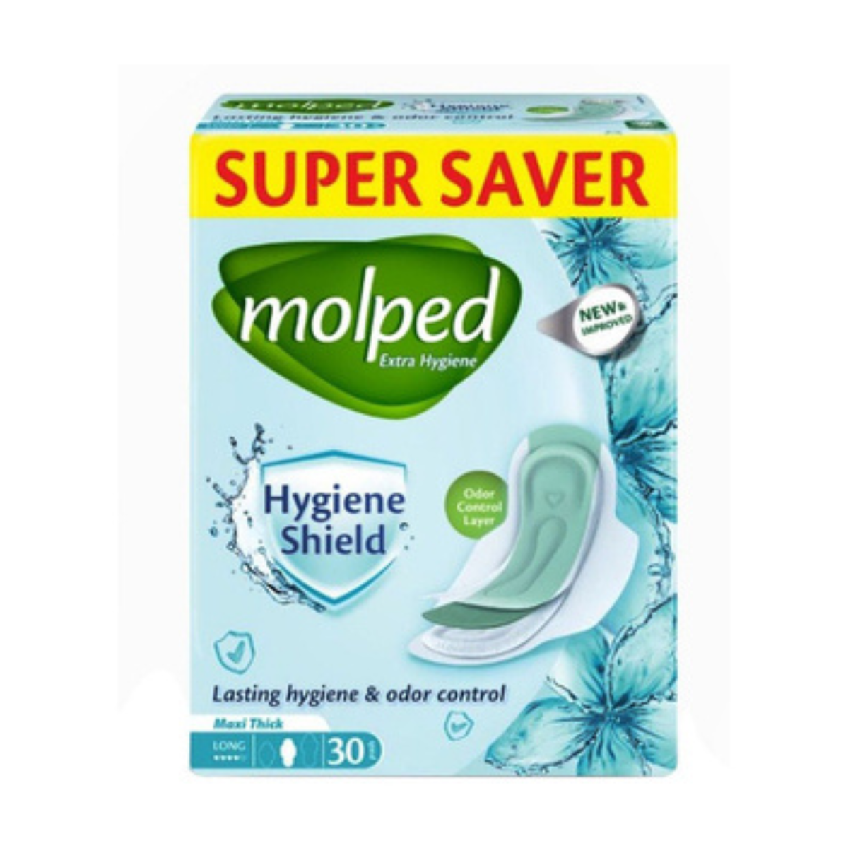 Molped Maxi Hygiene Shield Extra-Long 30Pads