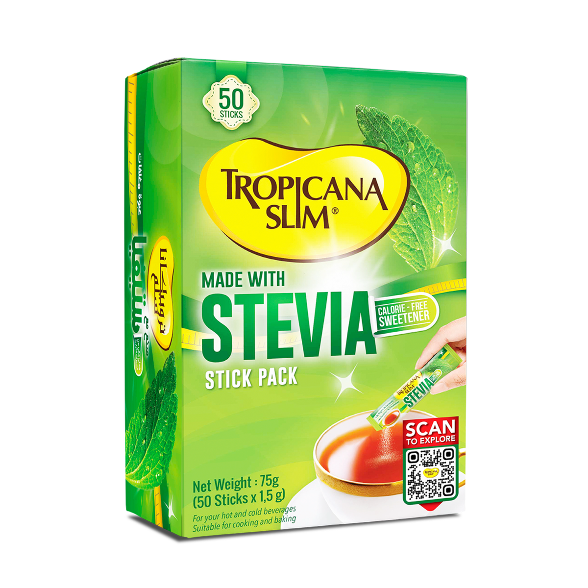 Tropicana Slim Stevia Diet Sticks 25pcs