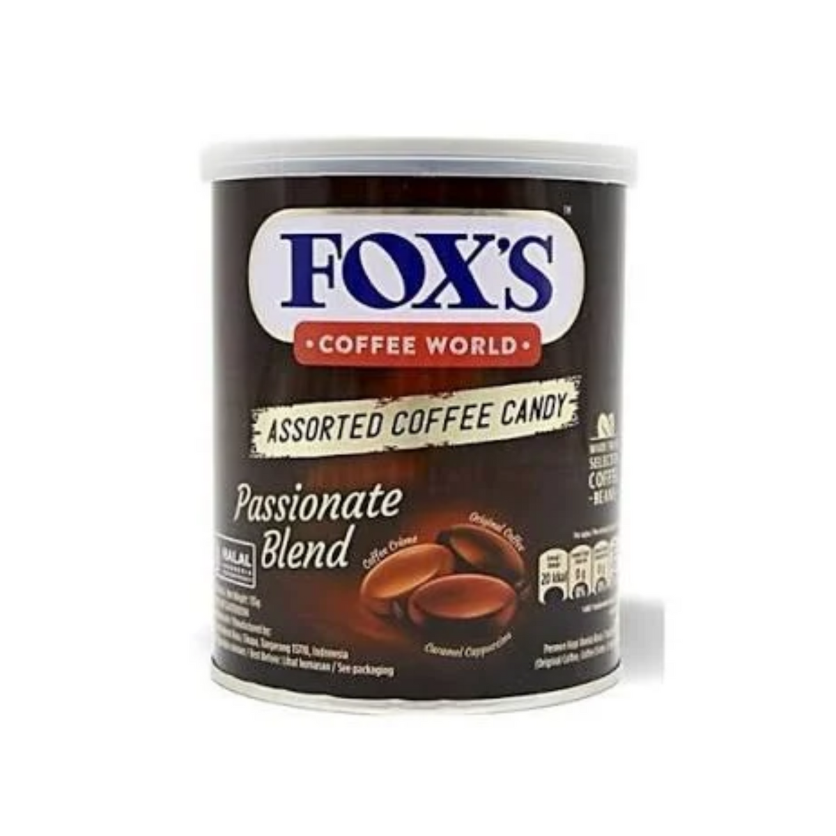 Foxs Coffee World Passionate Blend Candy Tin 135g