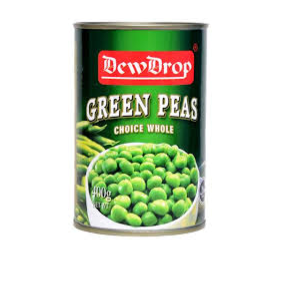 Dew Drop Green Peas Whole 400g