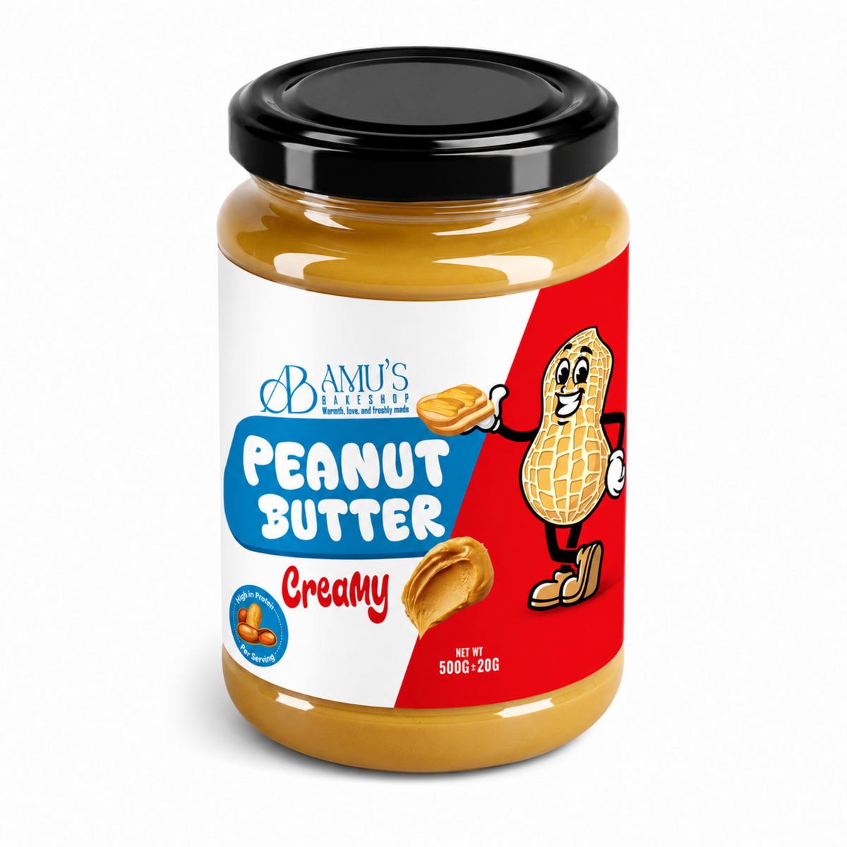 Amu's Bakeshop Peanut Butter Creamy 500g