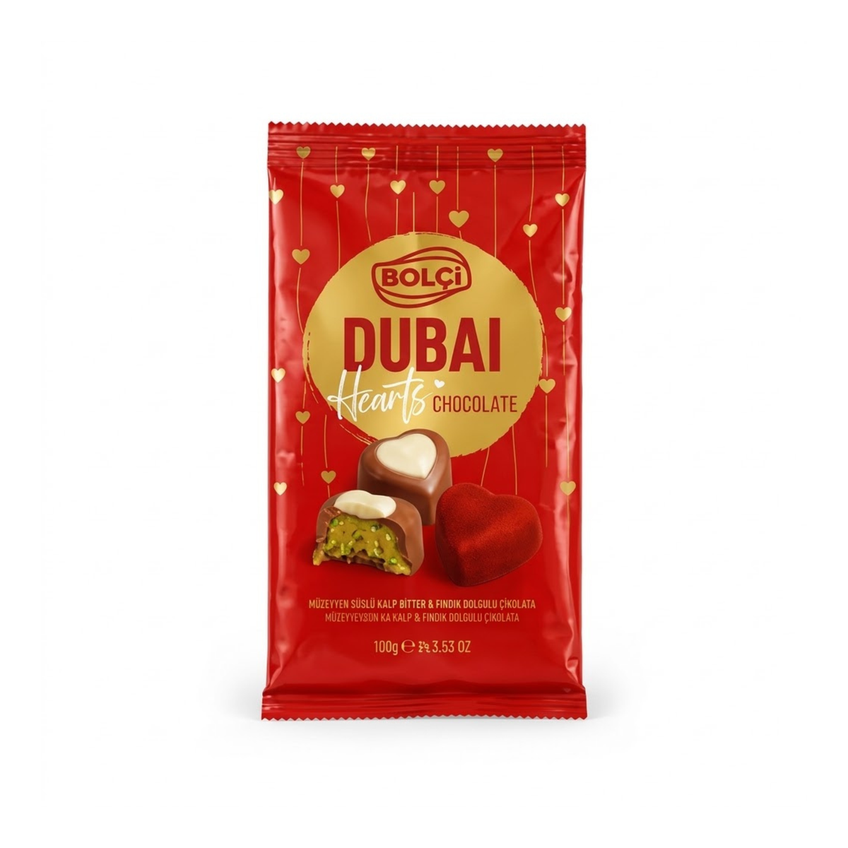 Bolci Dubai Hearts Chocolate 120g