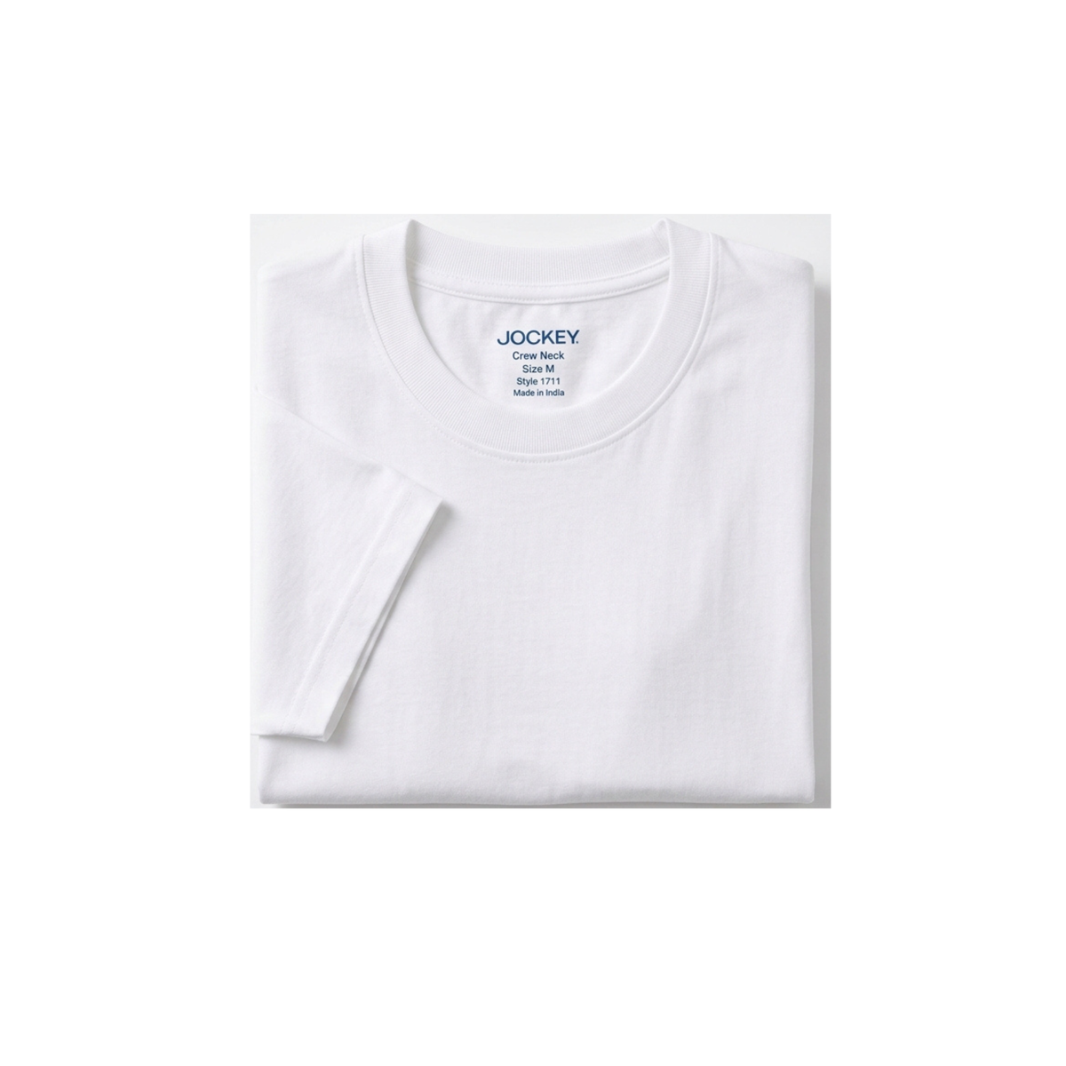 Jockey Men C Neck T Shirt White M 1711