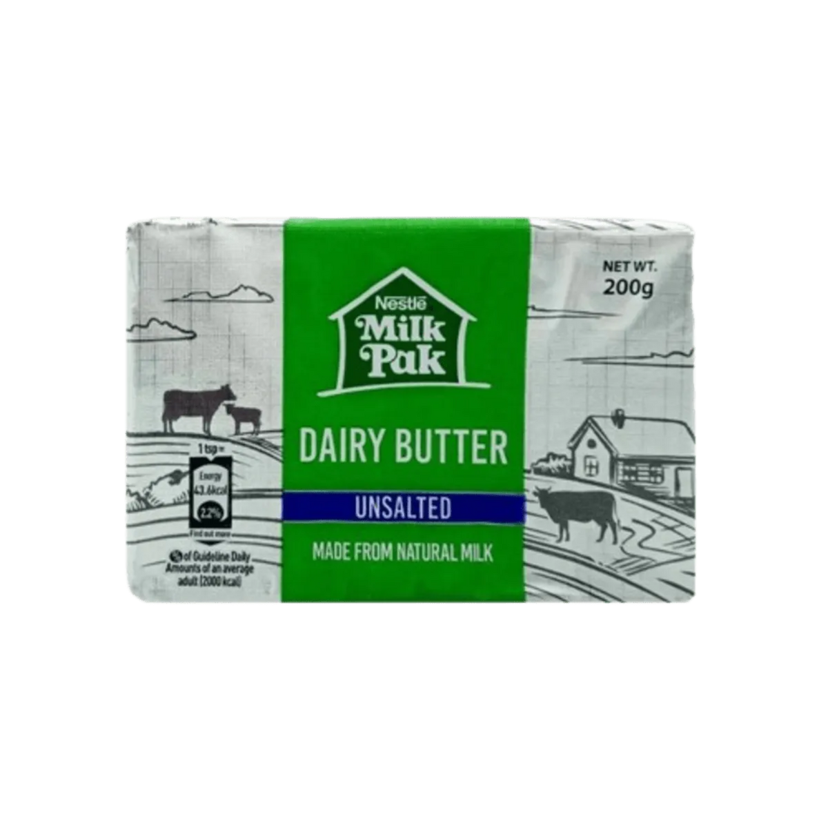 Nestle Milkpak Dairy Butter Unsalted 200g