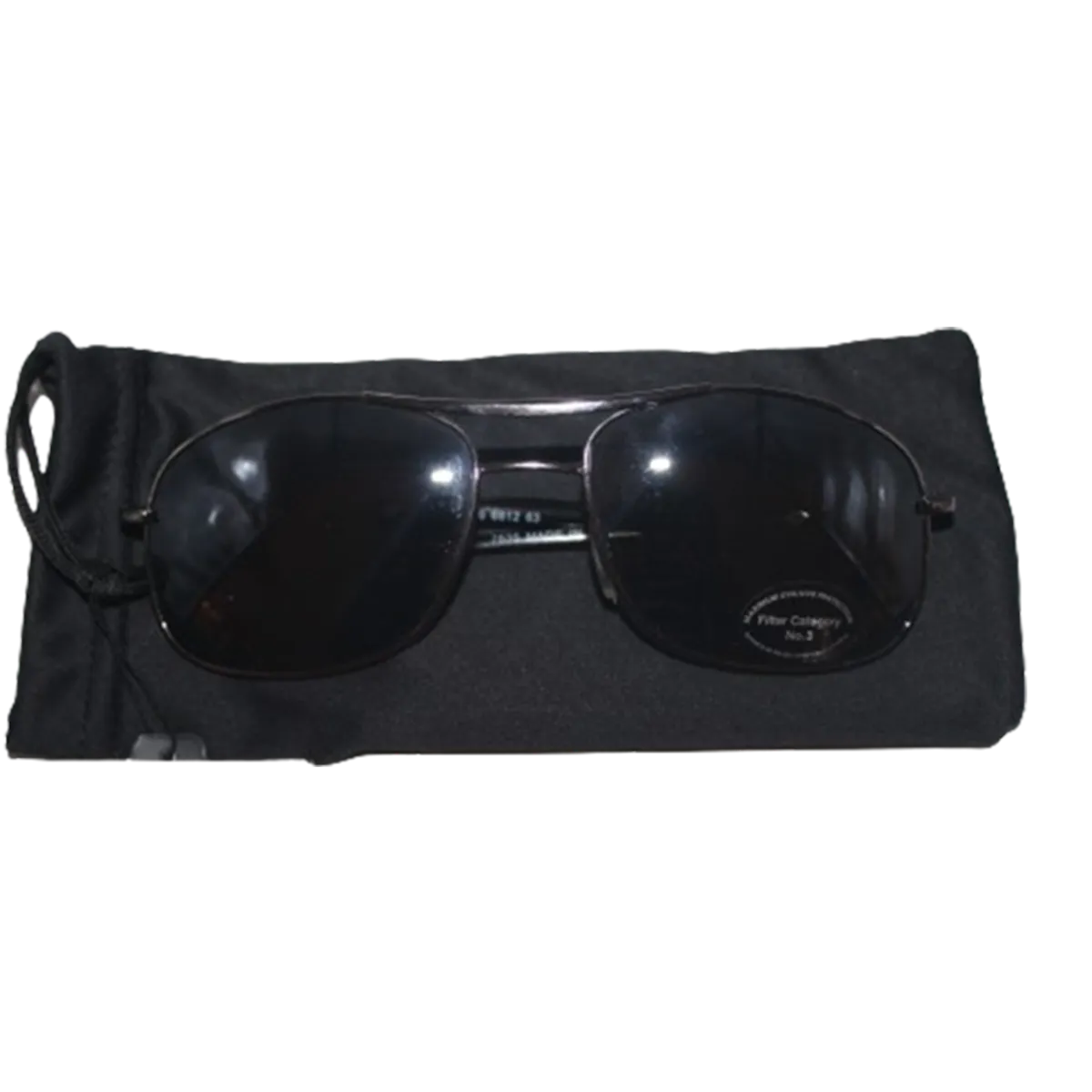 Red Herring Aviator Square Black Frame Sunglasses No.3 (681263)
