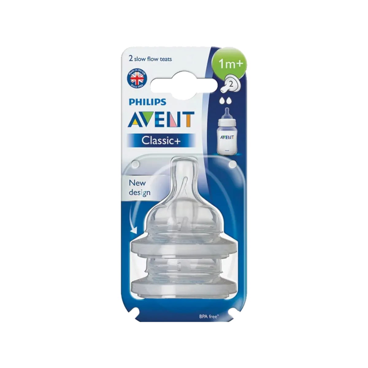 Avent Natural Silicone Teats 1m+3m