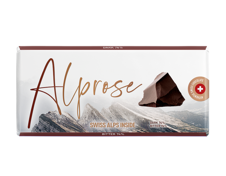 Alprose Swiss Alps 74% Dark Chocolate 300g