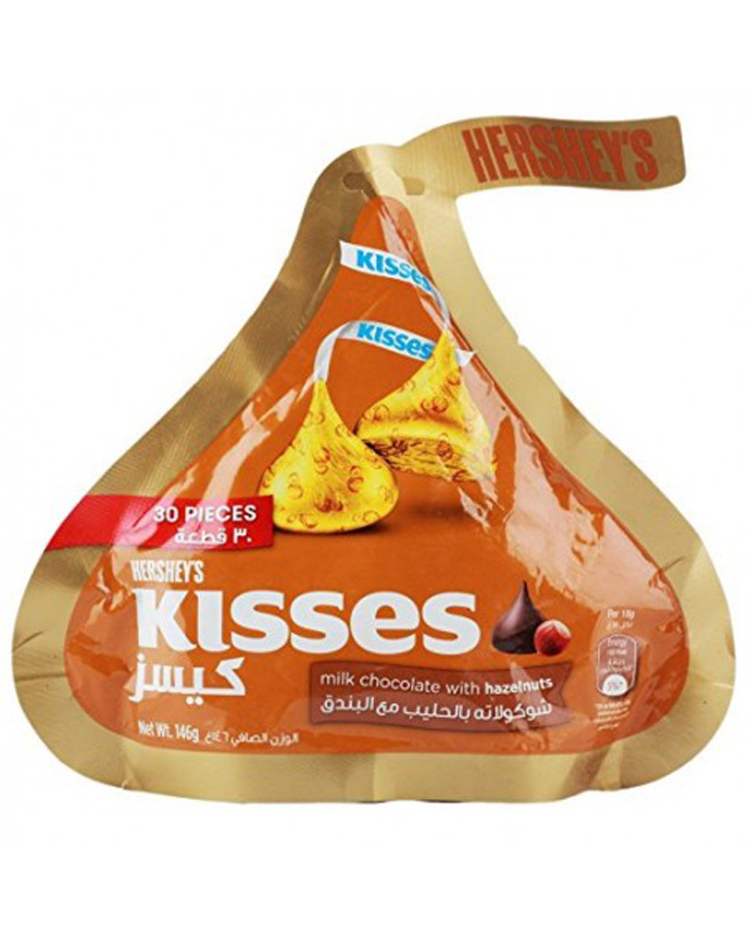 Hershey's Milk Hazelnut Kisses Chocolate 146g