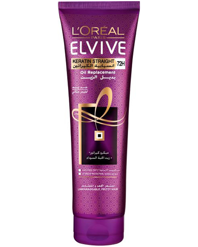 Loreal Paris Elvive Keratin Straight Smoothing Oil Replacement Treatment