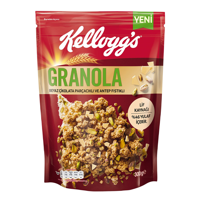 Kelloggs Granola Beyaz Cikolatal Antep F St Kl G