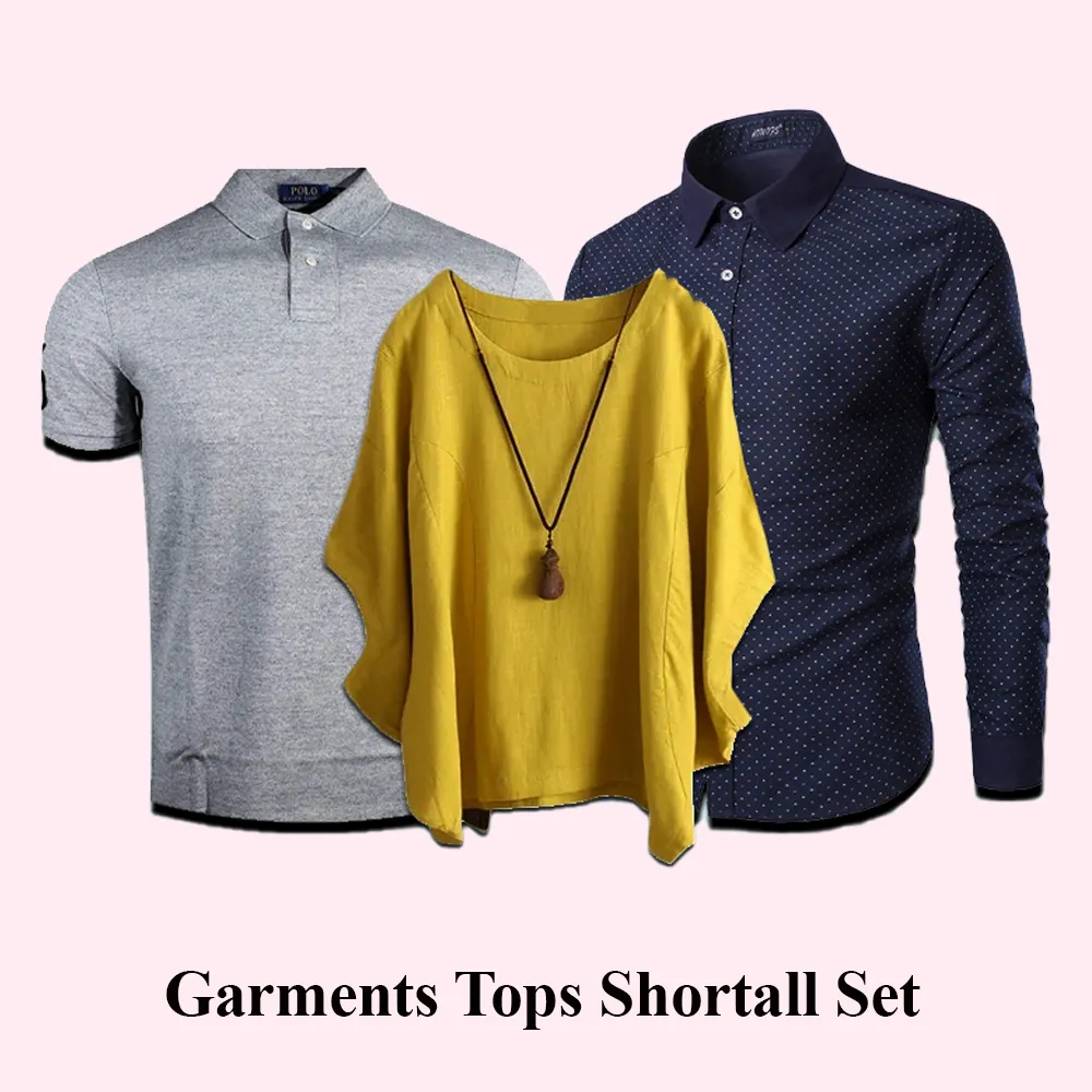 Garments Tops Shortall Set