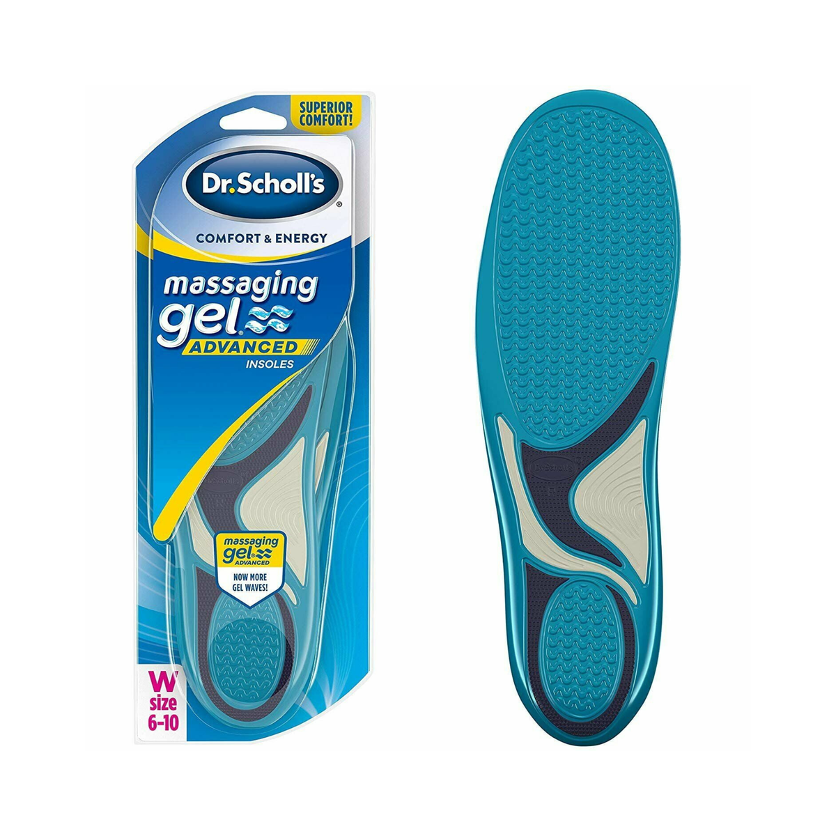 Dr. Scholls Comfort and Energy Massaging Gel For Women Insoles