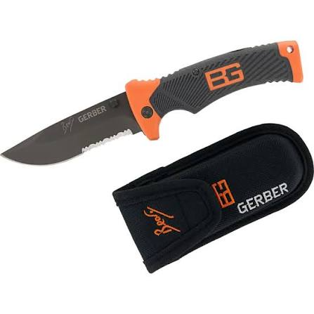 Gerber Bear Grylls Foldable dagger with Sheath & Survival Guide