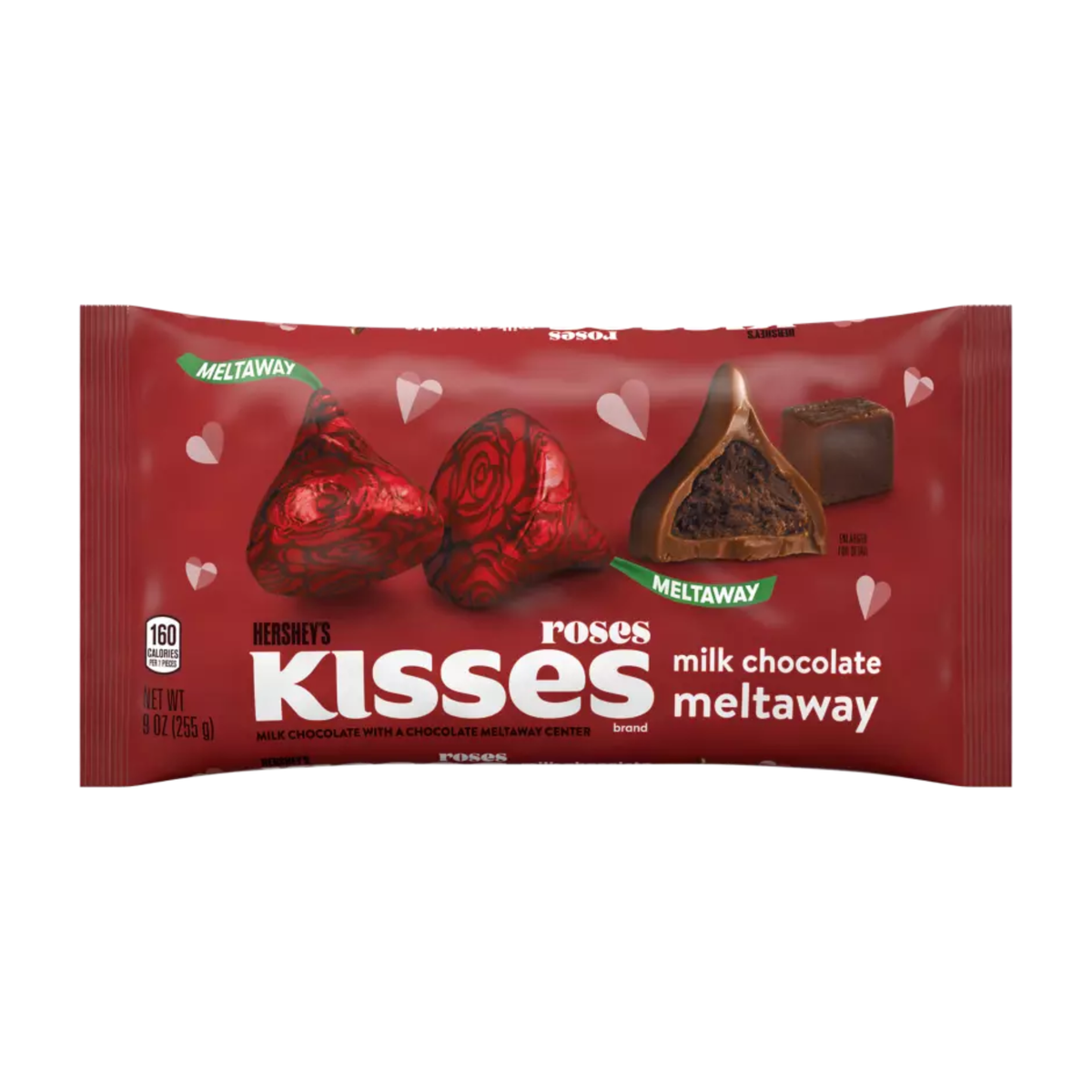 HERSHEYS KISSES Roses Milk Chocolate Meltaway 255g