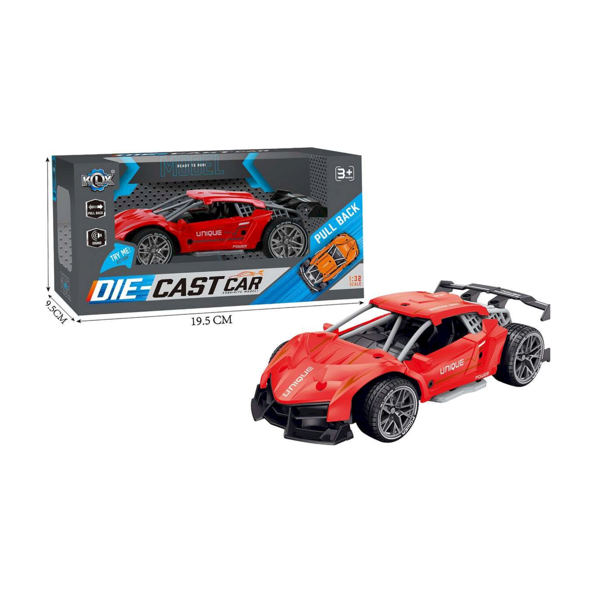 Klox Toys Modified Die-Cast Metal Car Parts Model No KLX600-19