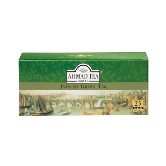Ahmad 25 Tagged Tea Bags Jasmine Green Tea 50g
