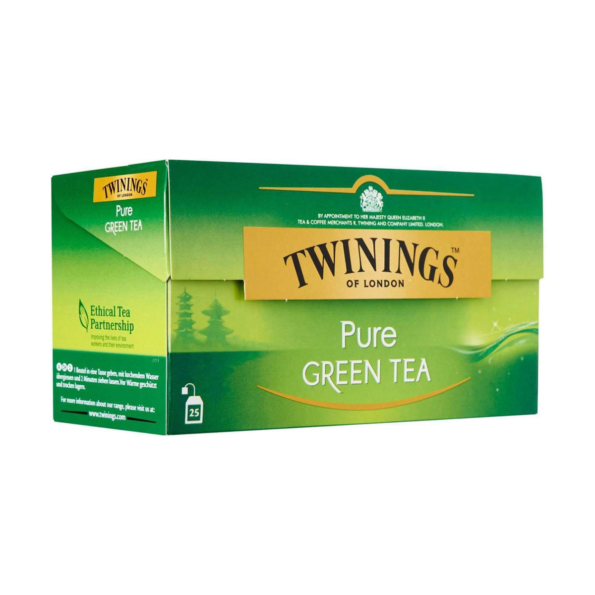 Twinings Green Tea Pure 25 Tea Bags 50g