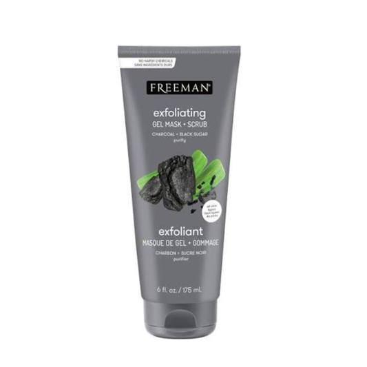 Freeman Gel Mask Scrub Charcoal Black Sugar 175ml