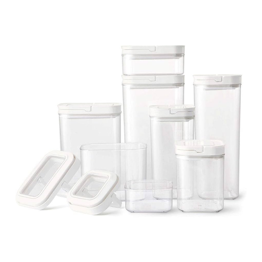 Member Mark Fliplock Storage Containers Set Of 8