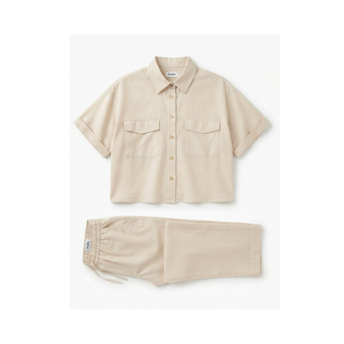 Rada Cotton Short Sleeves Shirt and long Pant
