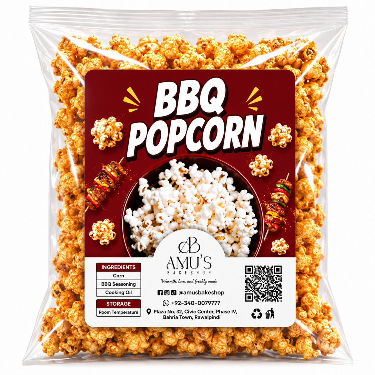 Amus BBQ Popcorn 60gm