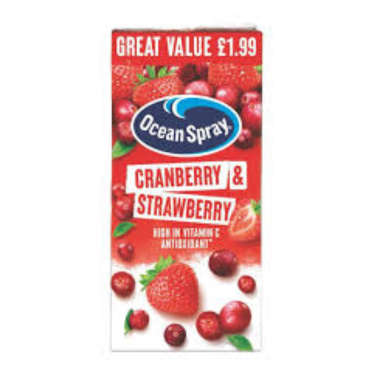 Ocean Spray Cranberry & Strawberry Juice 1ltre