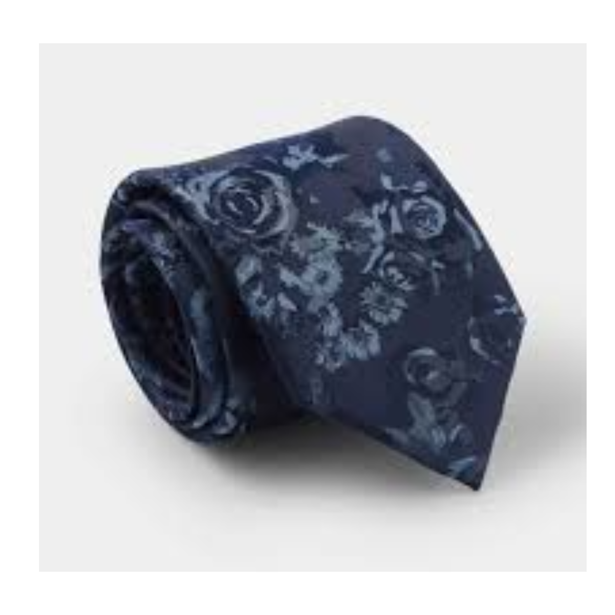 The Savile Row Navy & Lilac Floral Tie
