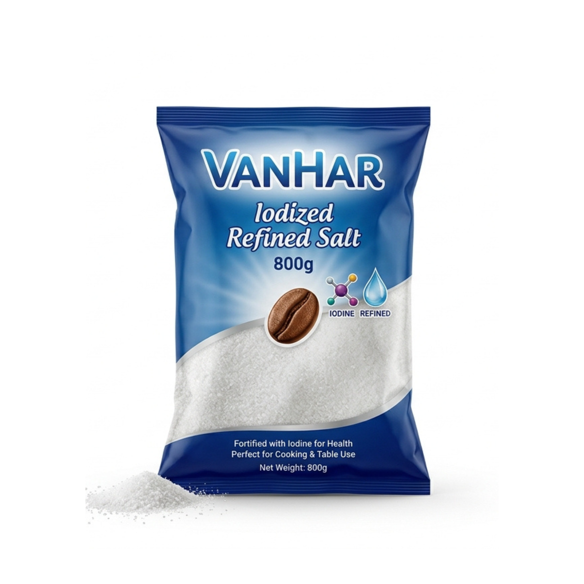 Vanhar Iodized Refined Salt 800g